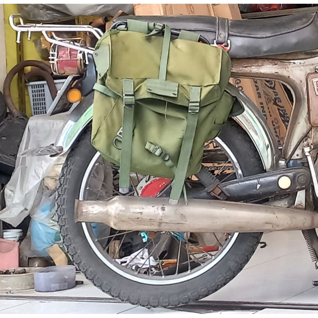 Tas Samping Motor Touring Army / Side Bag Motor Touring / Tas Touring TNI / Tas TNI