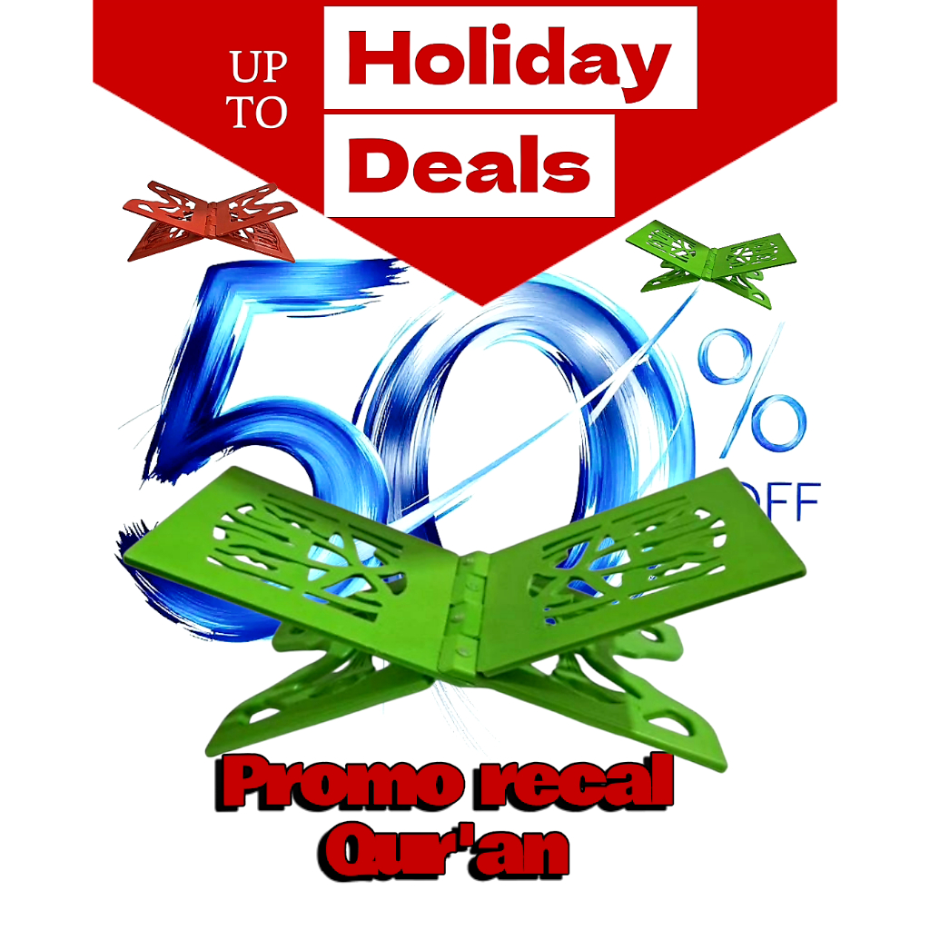 Rekal Qur'an/Meja Al-Qur'an Lipat/Rekal Qur'an Pelastik