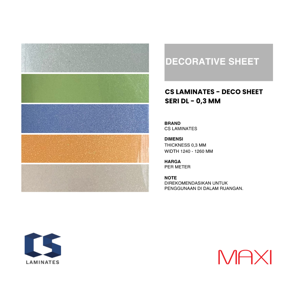 Deco Sheet PVC Sheet By CS Laminates Seri D 410- DL 960
