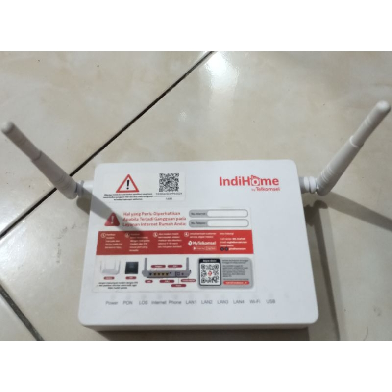 Modem ZTE ZXHN F672Y Tanpa Adaptor