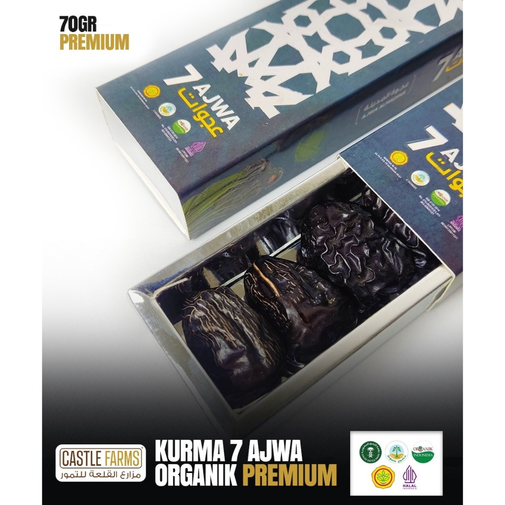 Ajwa Organik Premium 7dates 70gram