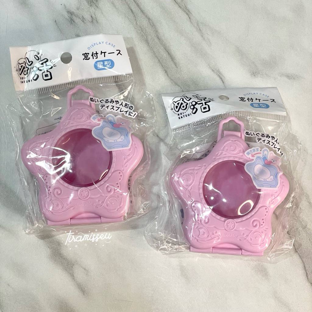 [READY STOCK] official seria display star case pink • japan jepang acrylic akrilik doll miniature bo