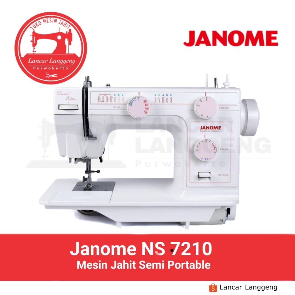 Mesin Jahit Janome NS 7210 (Semi portable)