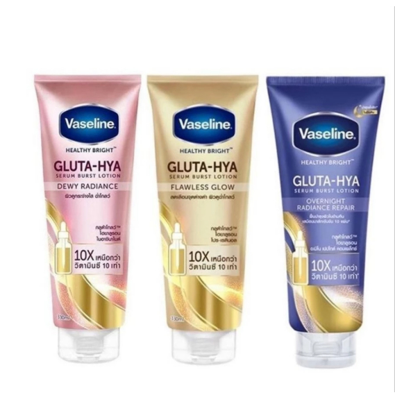VASELINE GLUTA HYA SERUM BURST LOTION 330 ML - LOTION PEMUTIH KULIT NIGHT HYA