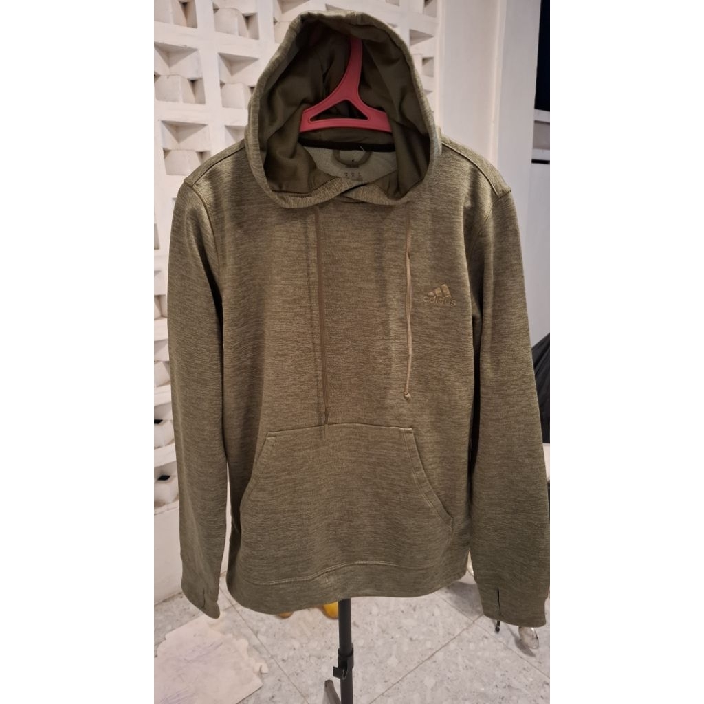 Hoodie Adidas Climawarm Original Warna Jotol Misty Kondisi Masih Kaya Baru Size M (Ld 110 Cm x Panja