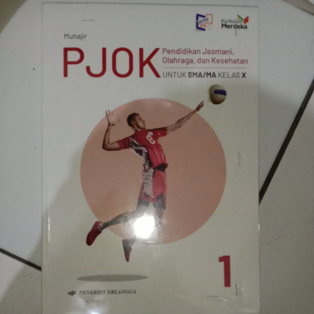Buku PJOK SMA kelas 10 penerbit Erlangga | Kurikulum Merdeka