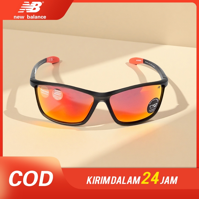 New Balance Kacamata Olahraga Polarized UV400 Pria Wanita Anti Silau HD Mengemudi/Bersepeda 870-082