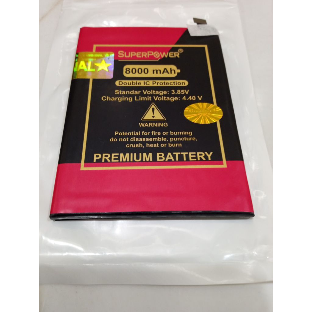 Baterai Batre Battery LG V60 THINQ LM-V600, A001LG BL-T46 BLT46 Double Power 8000mAh 2 IC Protector 