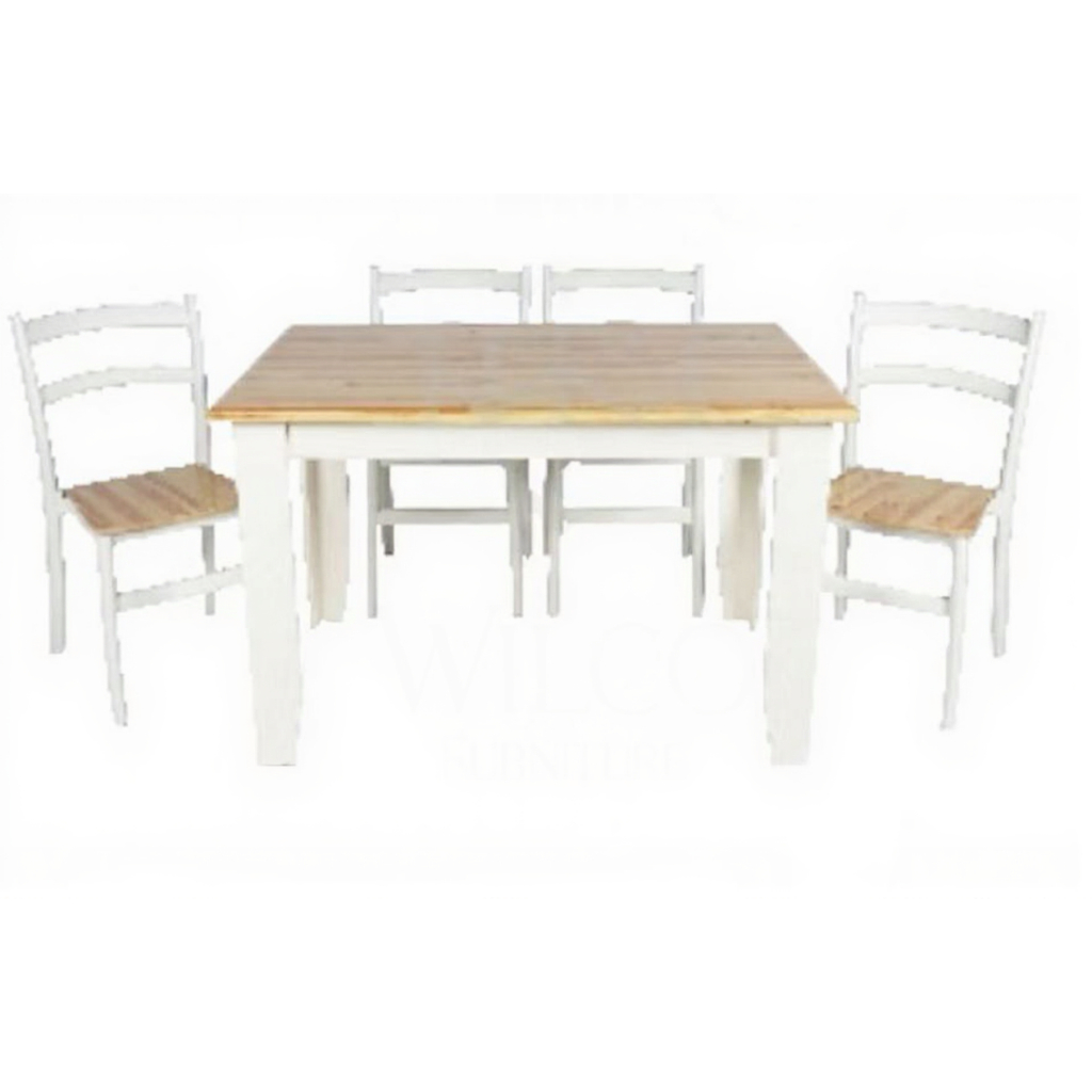 Set Meja Makan Olympic DTM Alma | Meja Makan Kayu Olympic Murah Palembang