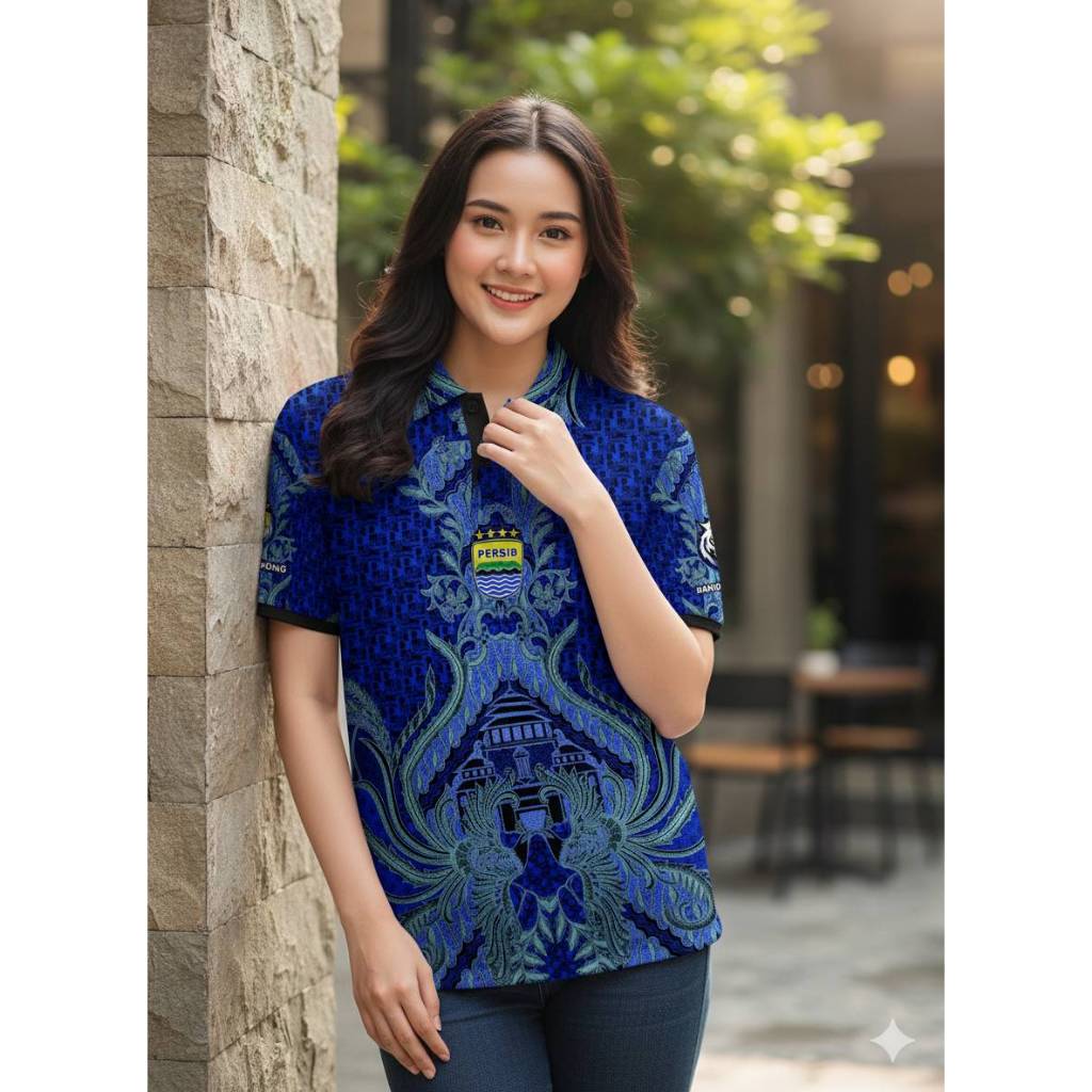 BAJS Jersey Polo PERSIB Batik Garuda Drifit Premium - Bobotoh Style