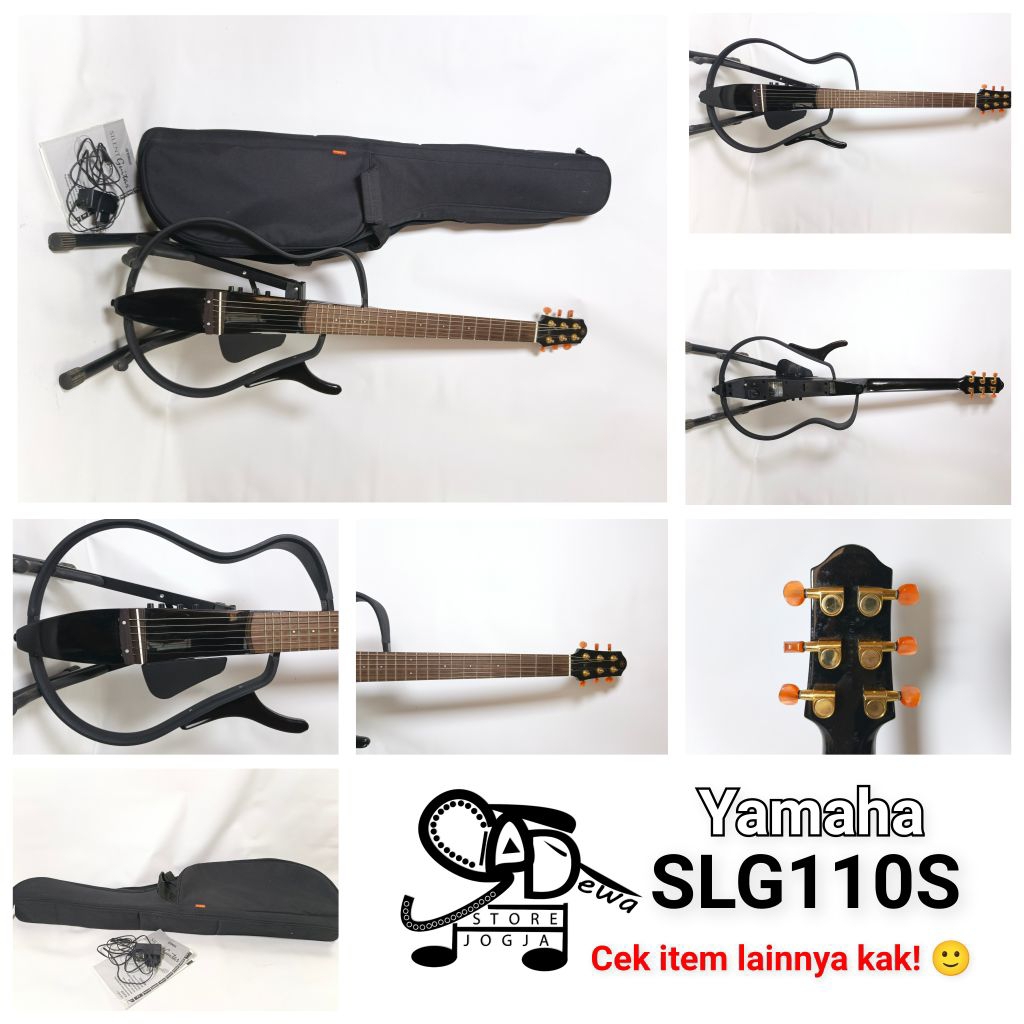YAMAHA SLG110S SILENT GUITAR SLG 110S GITAR STRING AKUSTIK ELEKTRIK