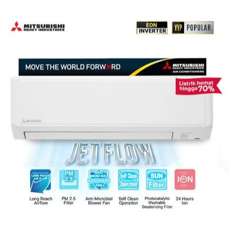 AC MITSUBISHI SRK-10YYP INVERTER 1 PK 850 WATT 9554 BTU