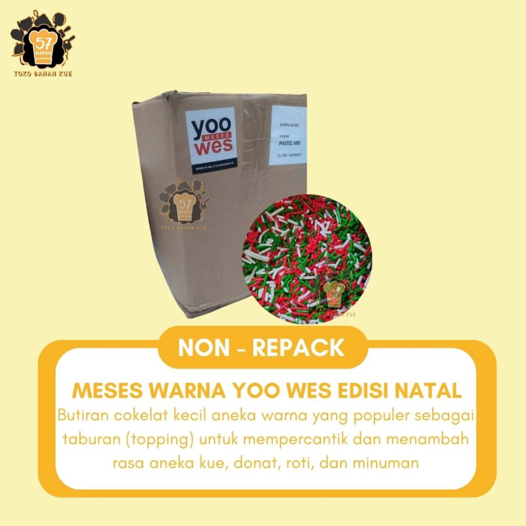 [DOS 12.5KG] MESES WARNA-WARNI VARIAN NATAL DAN PASTEL