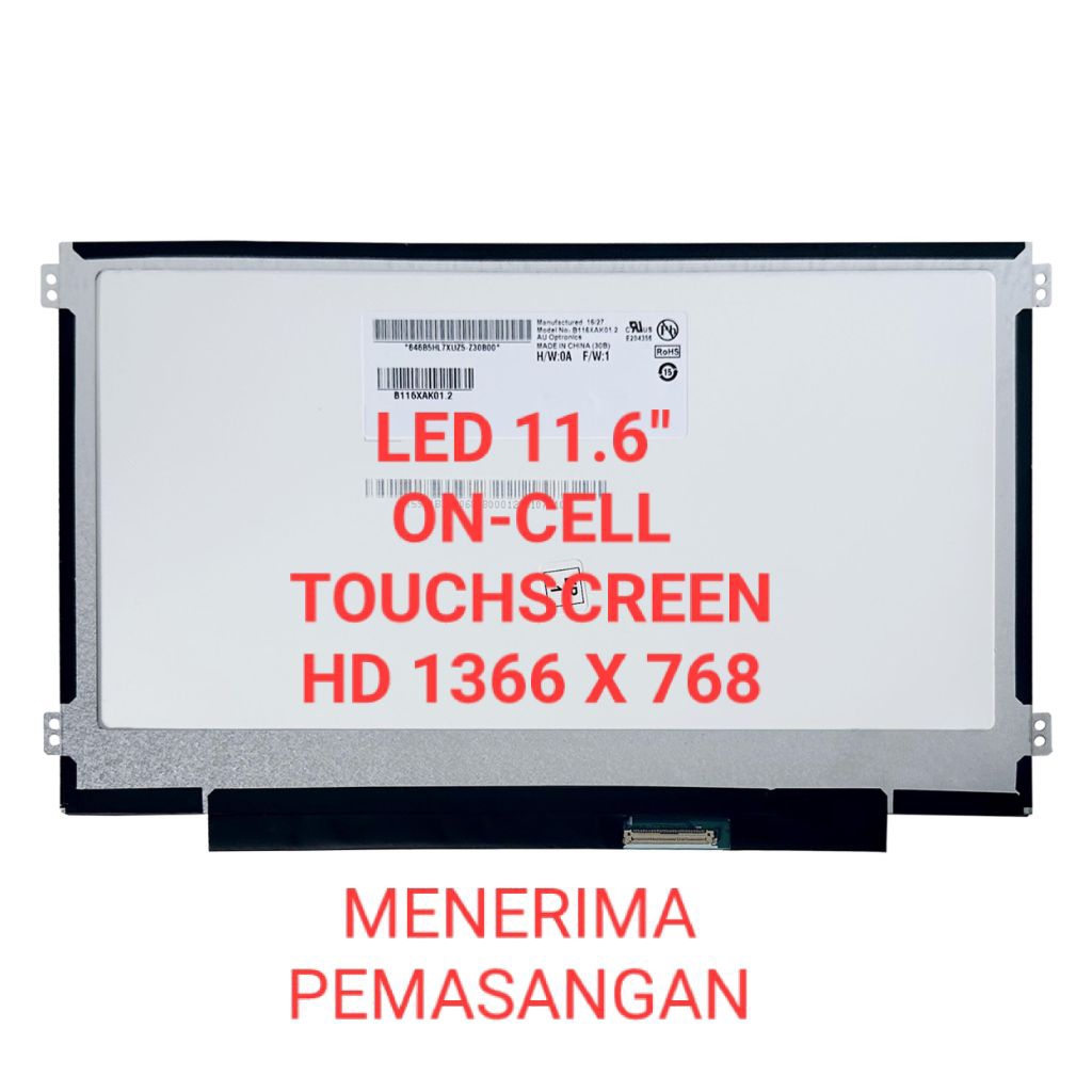 TOUCH SCREEN LAYAR SENTUH ON CELL TOUCHSCREEN LED LCD NETBOOK CHROMEBOOK 11 3100 11-3100 3110 11-311