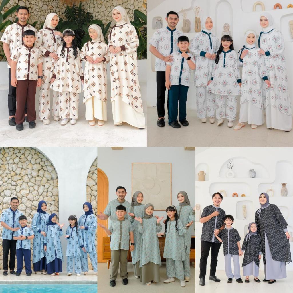(PO) RAMAYA SERIES MOM & DAD Family Set Raya / Baju Lebaran Sarimbit