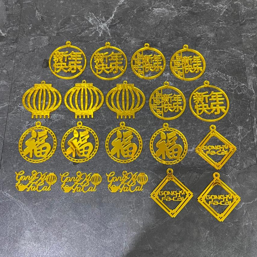 Hang Tag Akrilik Gantungan Hampers Parcel IMLEK | BISA CUSTOM