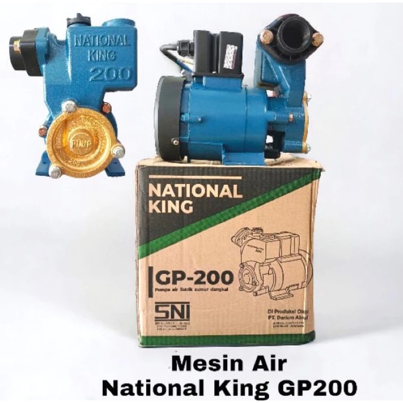 Mesin Pompa Air Sumur Dangkal 200 Watt National King GP 200