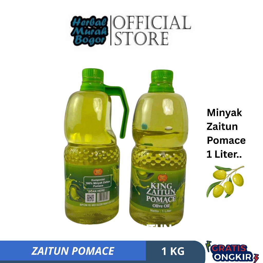 Minyak Zaitun King Zaitun Pomace 1 Liter Minyak Zaitun Buat Masak Syifa Herbal Alami