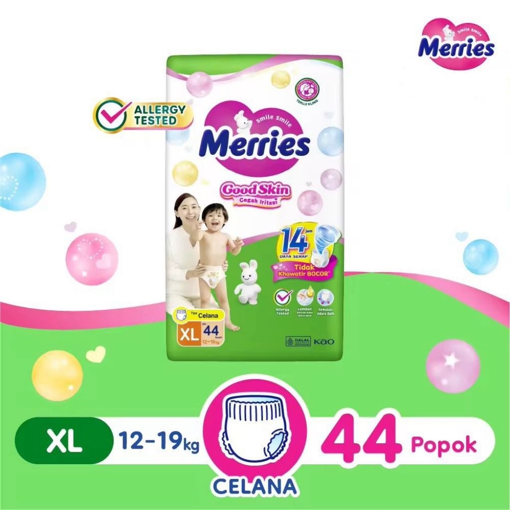Merries Good Skin XL44 - Merries Popok Celana Ultra Jumbo XL 44