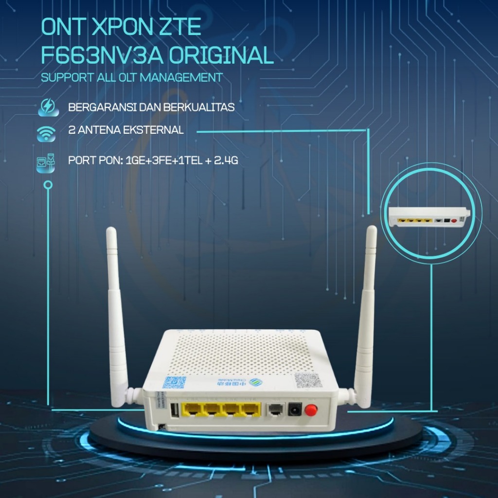 ZTE F663NV3A ORIGINAL ONT XPON