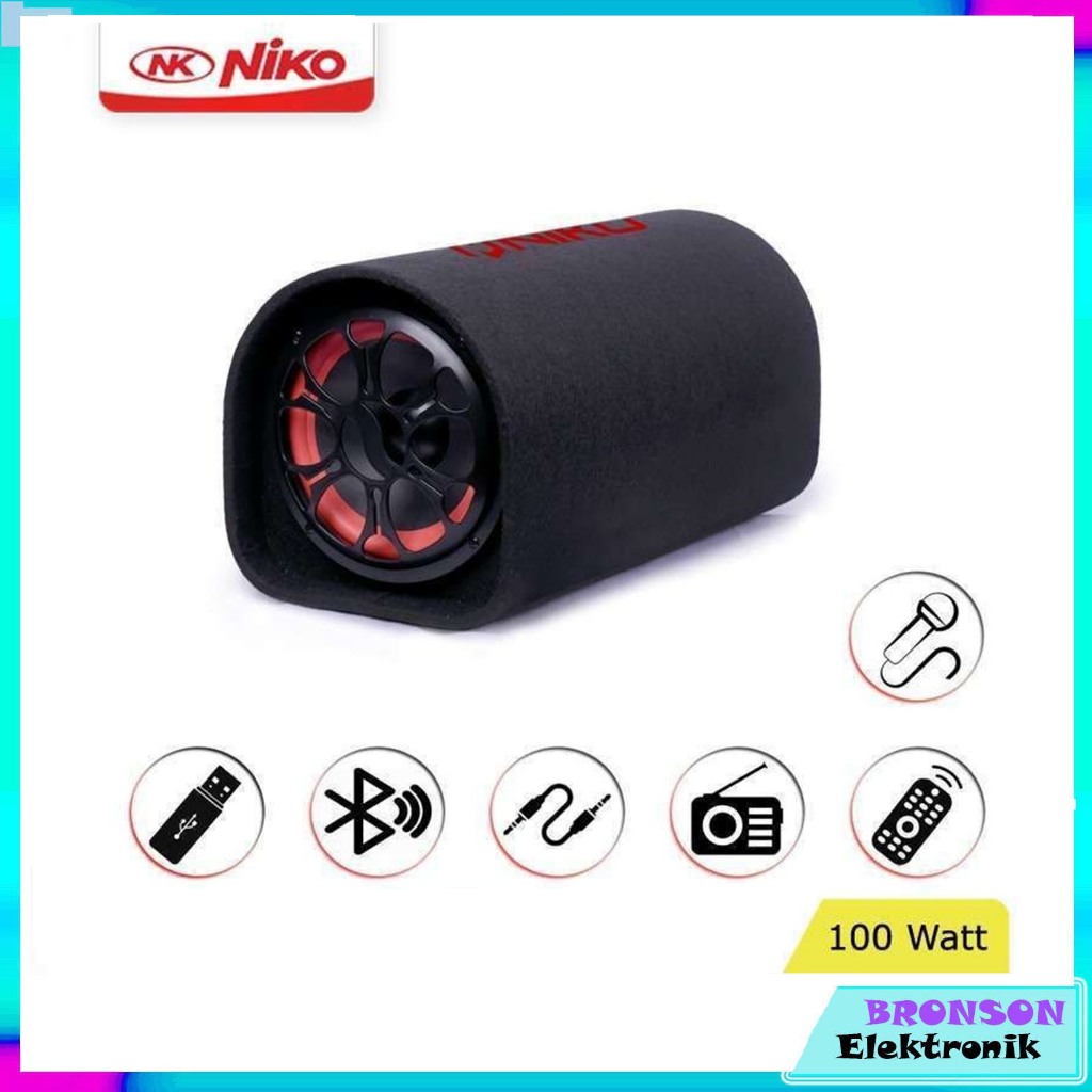 Speaker Bluetooth NIKO GL10 Subwoofer Car Niko GL-10 10 Inch FREE Mic - Model Tabung