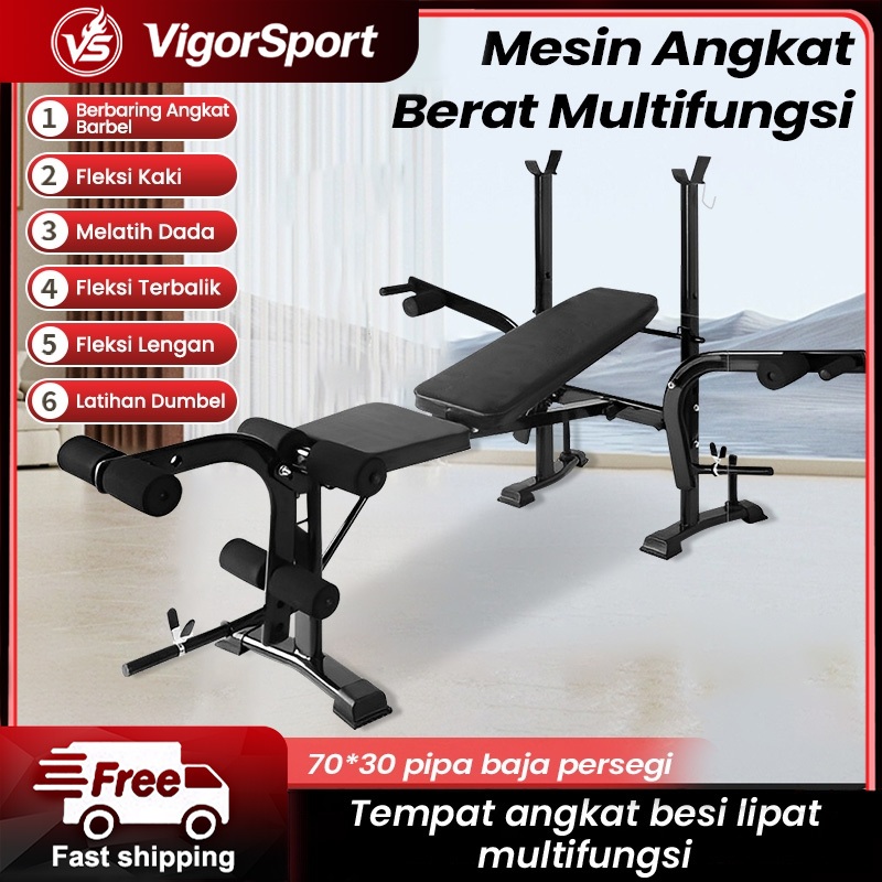 Bench press kecil Multi fungsi Berat Bangku alat olahraga rumahan fitness gym sit up board