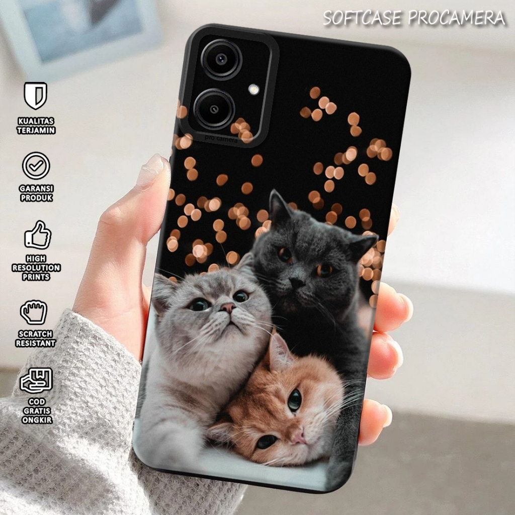 [ TS44  ] Case Hp for SAMSUNG A07 Fashion Casing Softcase Terbaru 2025 - Macaron Protect Camera Kesi