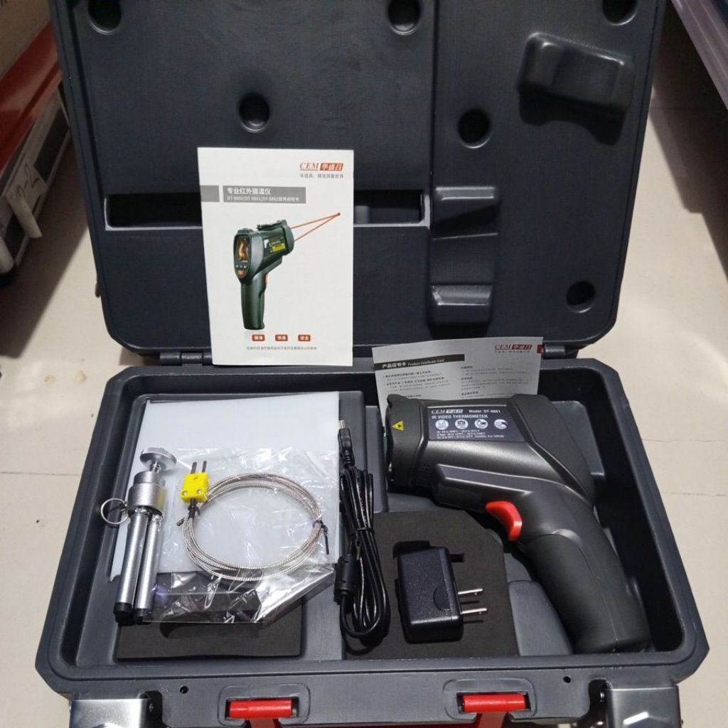 CEM DT-9861 Professional Infrared Video Thermometer With TFT Color LCD Display &Camera Function For 