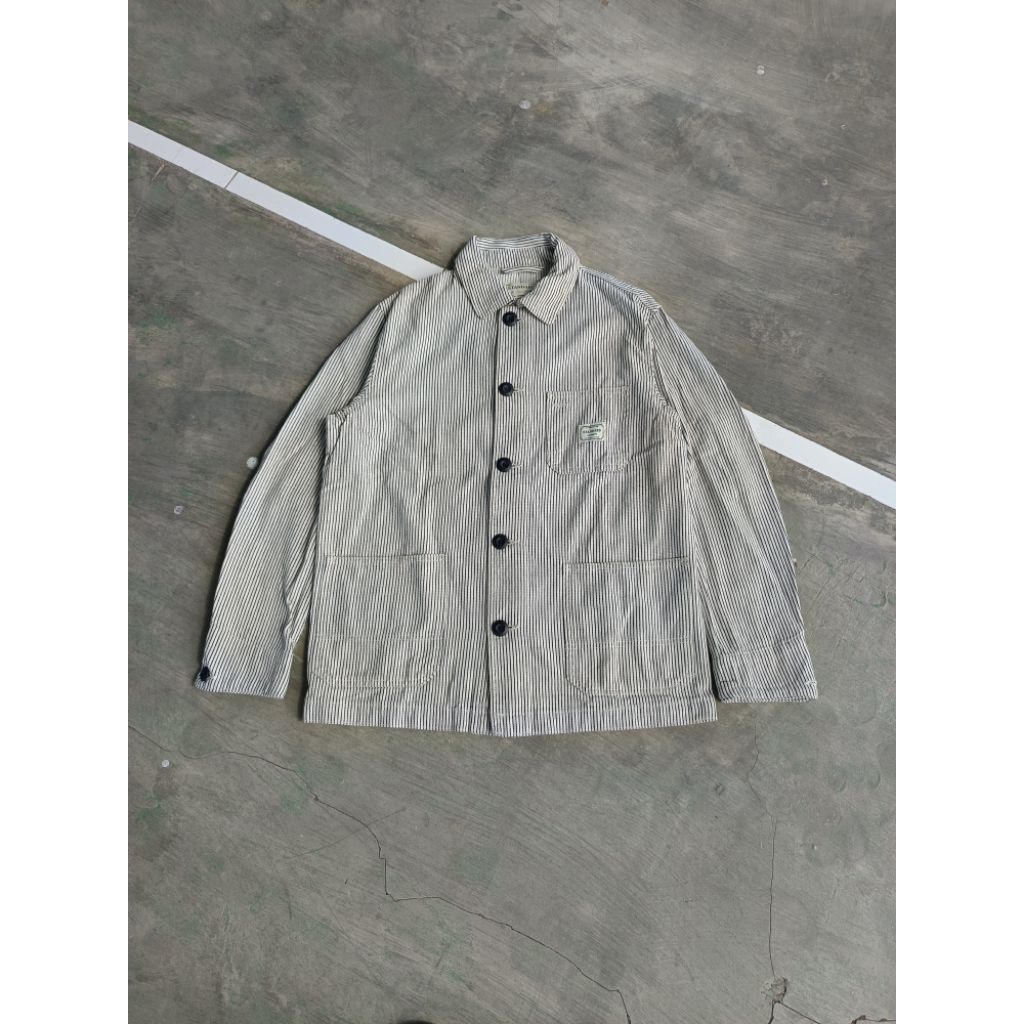 Standard garment wabash hickory chore jacket