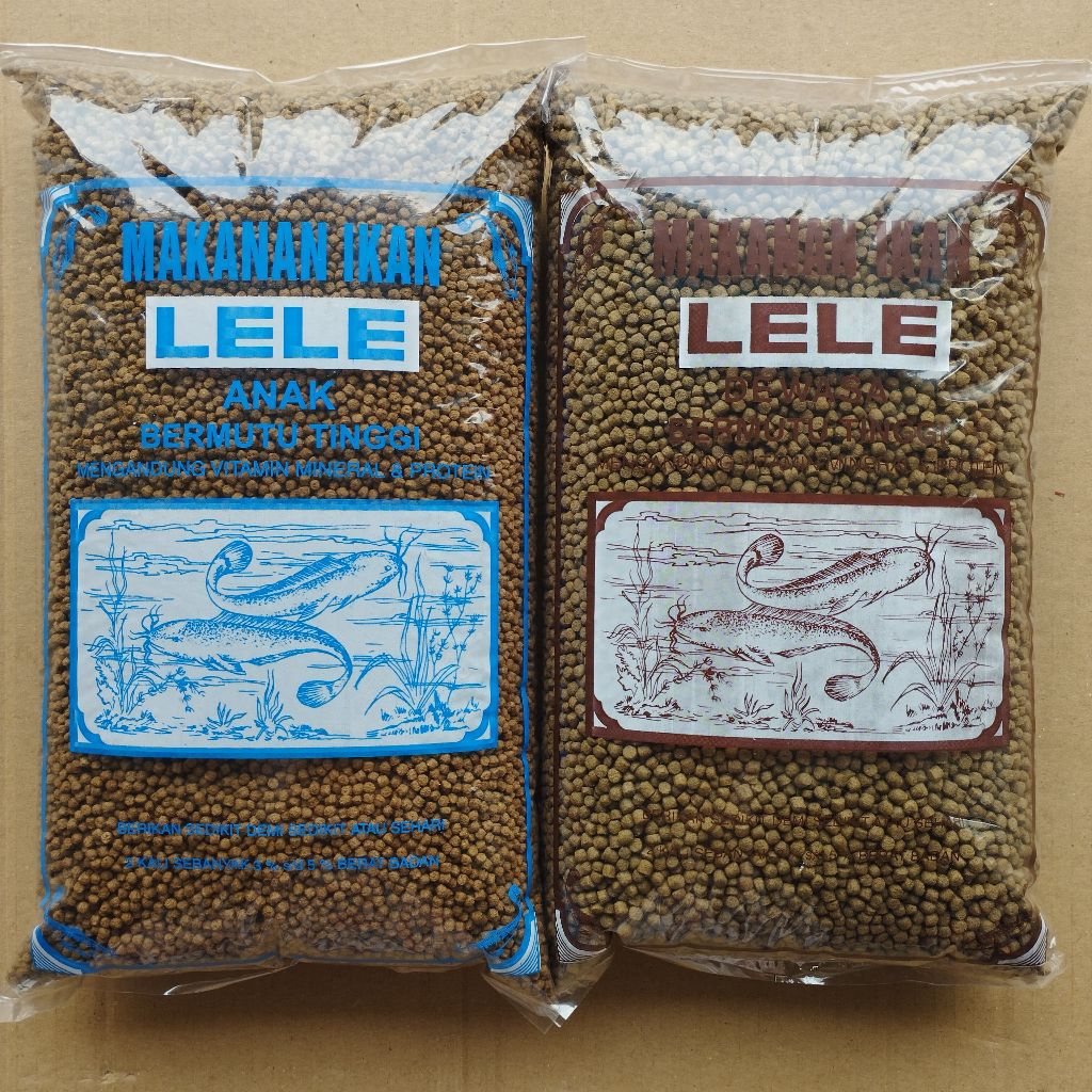 PUR LELE ASLI ( 1KG ) PAKAN PELET LELE, BANDENG, MUJAER