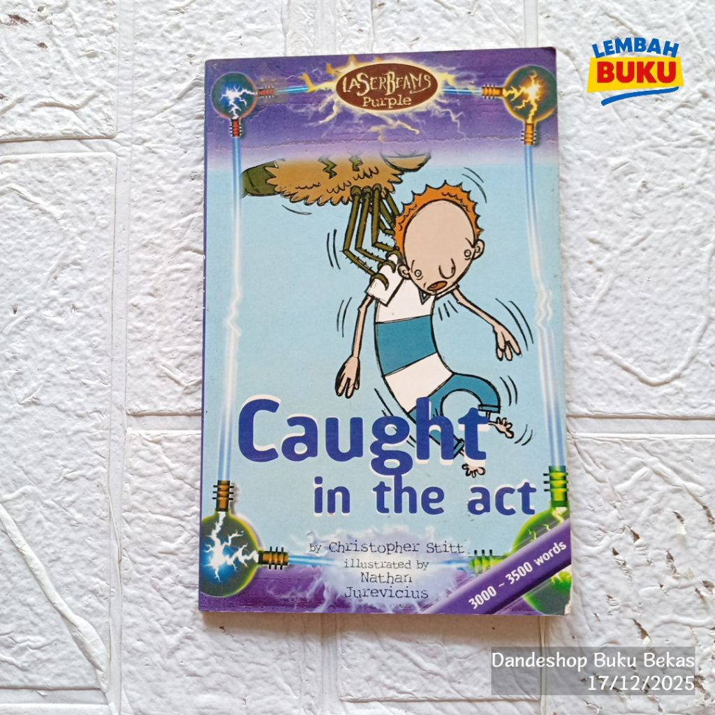 Laser Beams Purple - Caught in the Act by Christopher Stitt - Preloved English Children Novels