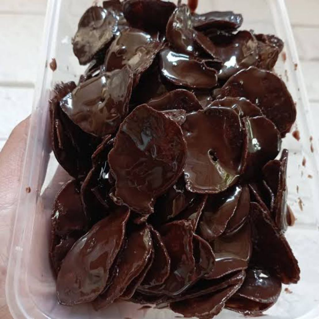 KERIPIK PISANG COKLAT LUMER 1kg keripik coklat lumer