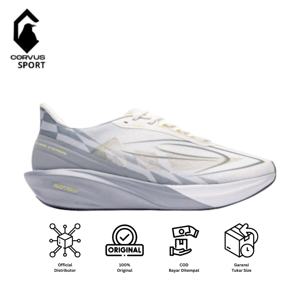 SEPATU LARI 910 ORIGINAL HAZE ETERNAL PUTIH/ABU-ABU MUDA/HIJAU NEON