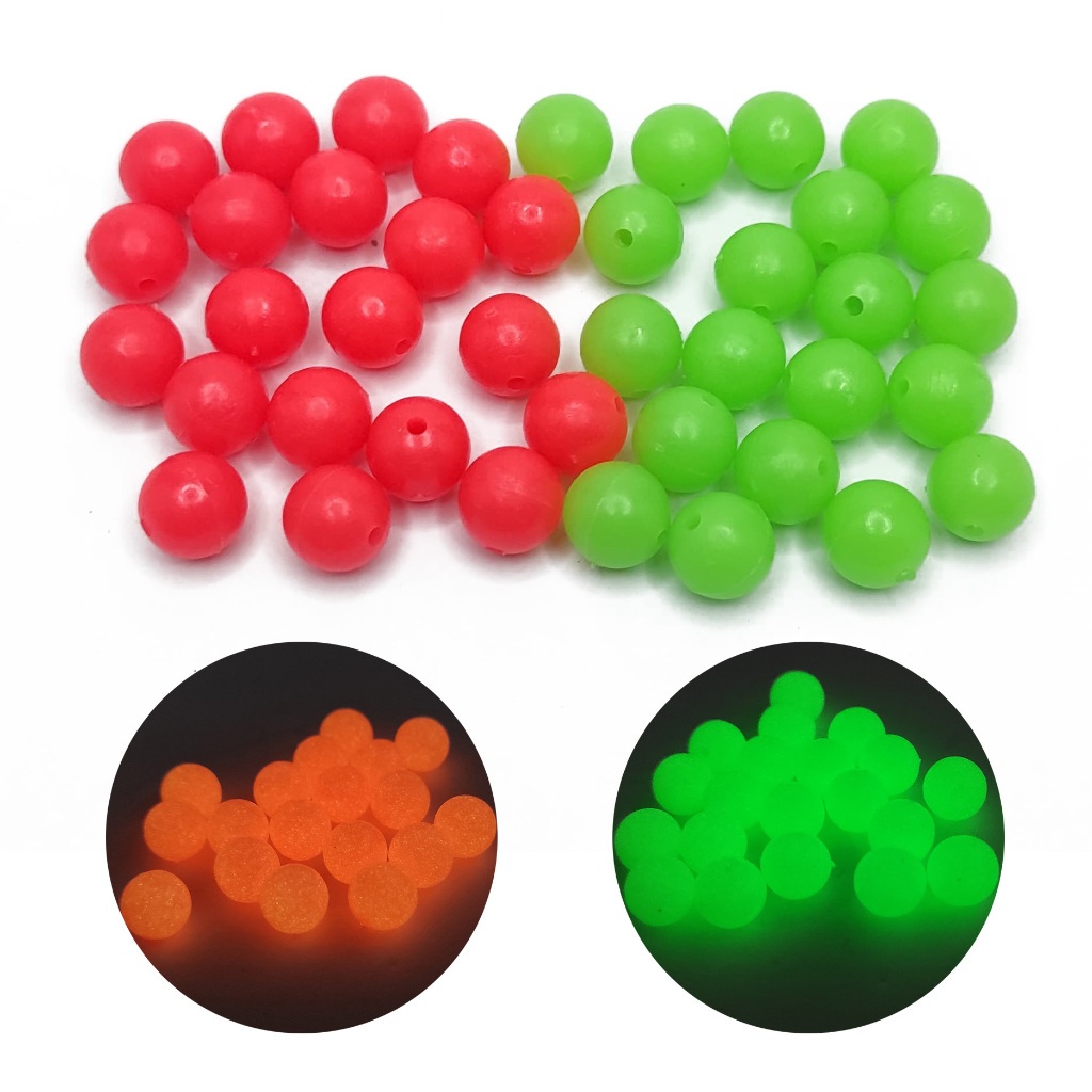 Manik Manik Glow in The Dark Glow Beads GID Sabiki Untuk Kerajinan Pancing DIY Mencing