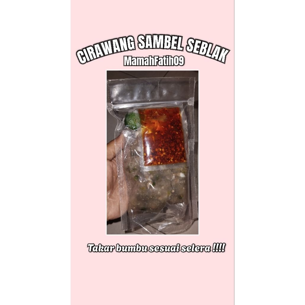 CIRAWANG SAMBEL SEBLAK VIRAL / CIRAWANG KHAS GARUT/ CIRAWANG ACI TULANG BAWANG / CIRAWIT CIRAWANG