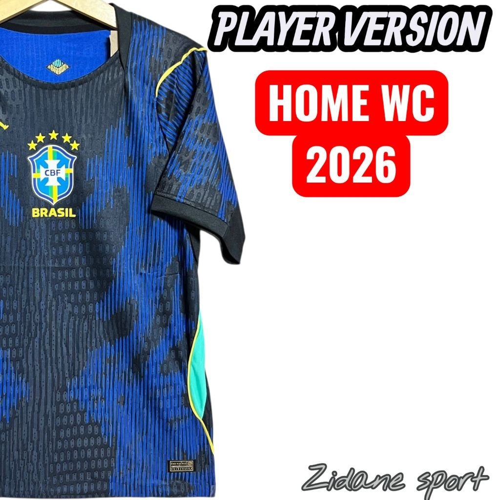 PLAYER ISSUE - Baju bola brazil Home WC 2026 Terbaru