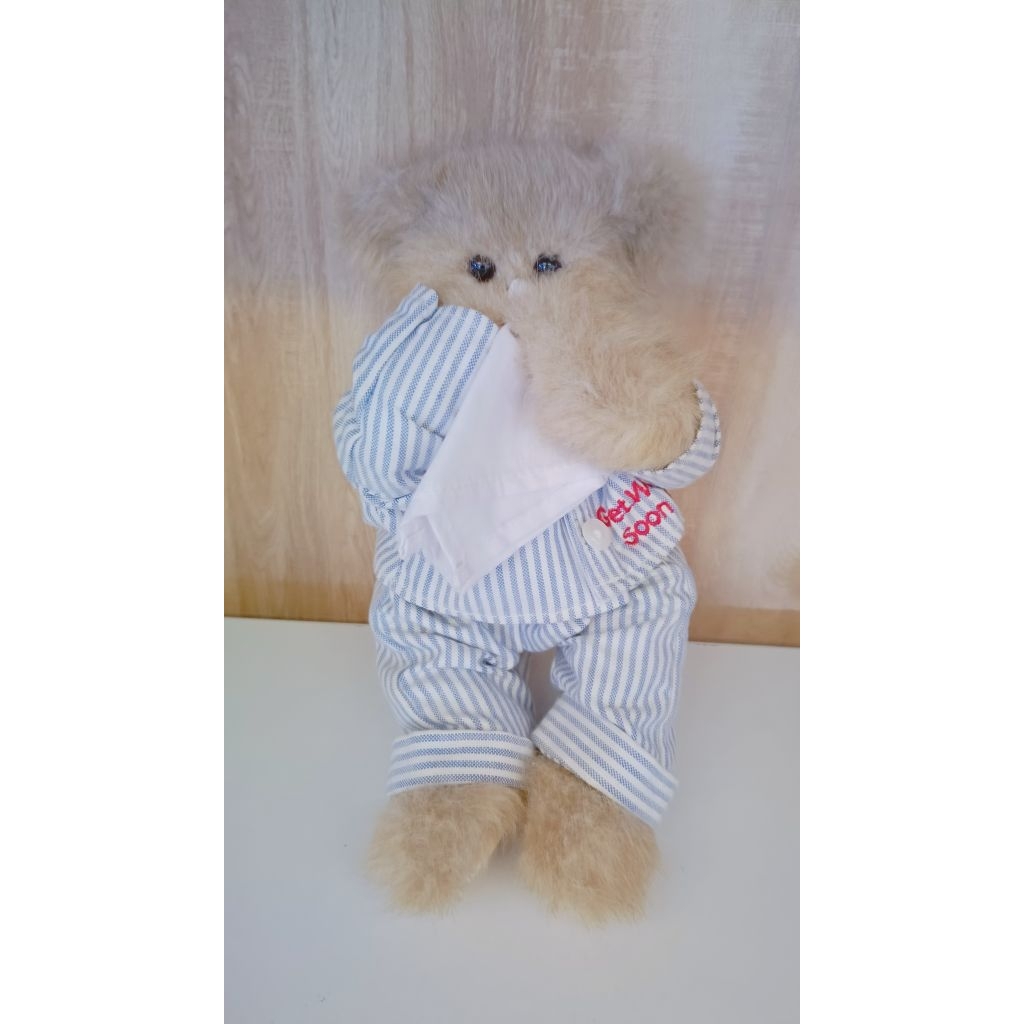 Boneka Vintage Teddy Bear Get Well Bears The Bearington Collection.