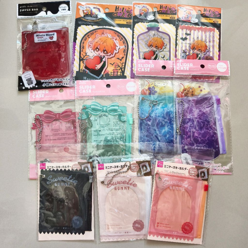Slider Case PVC Badge Acrylic Keychain Photocard Pouch Display Cover Protector Storage Oshikatsu Ser