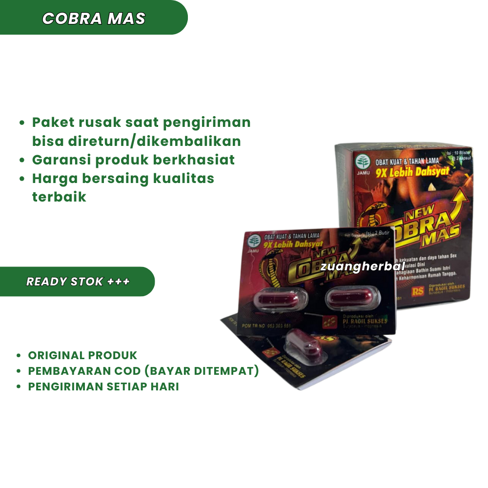 Cobra Mas Asli 100% (Kapsul)