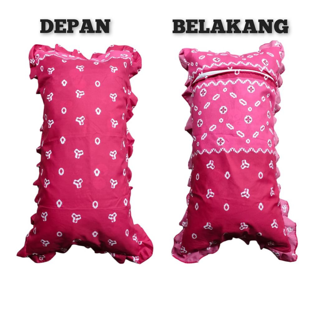 Sarung Bantal Cinta Motif Batik Jumputan