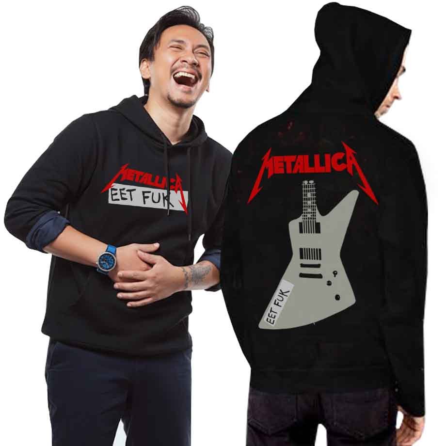 Sweater METALLICA - EET FUK Hoodie Bahan Cotton Fleece || READY STOCK || SIAP KIRIM || LANGSUNG ORDE