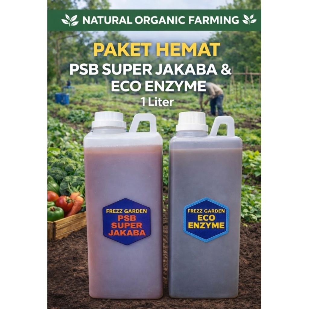PAKET SUPER HEMAT PSB SUPER JAKABA JLF KEMASAN 1 LITER DAN ECO ENZYME KUALITAS TERBAIK 1 LITER