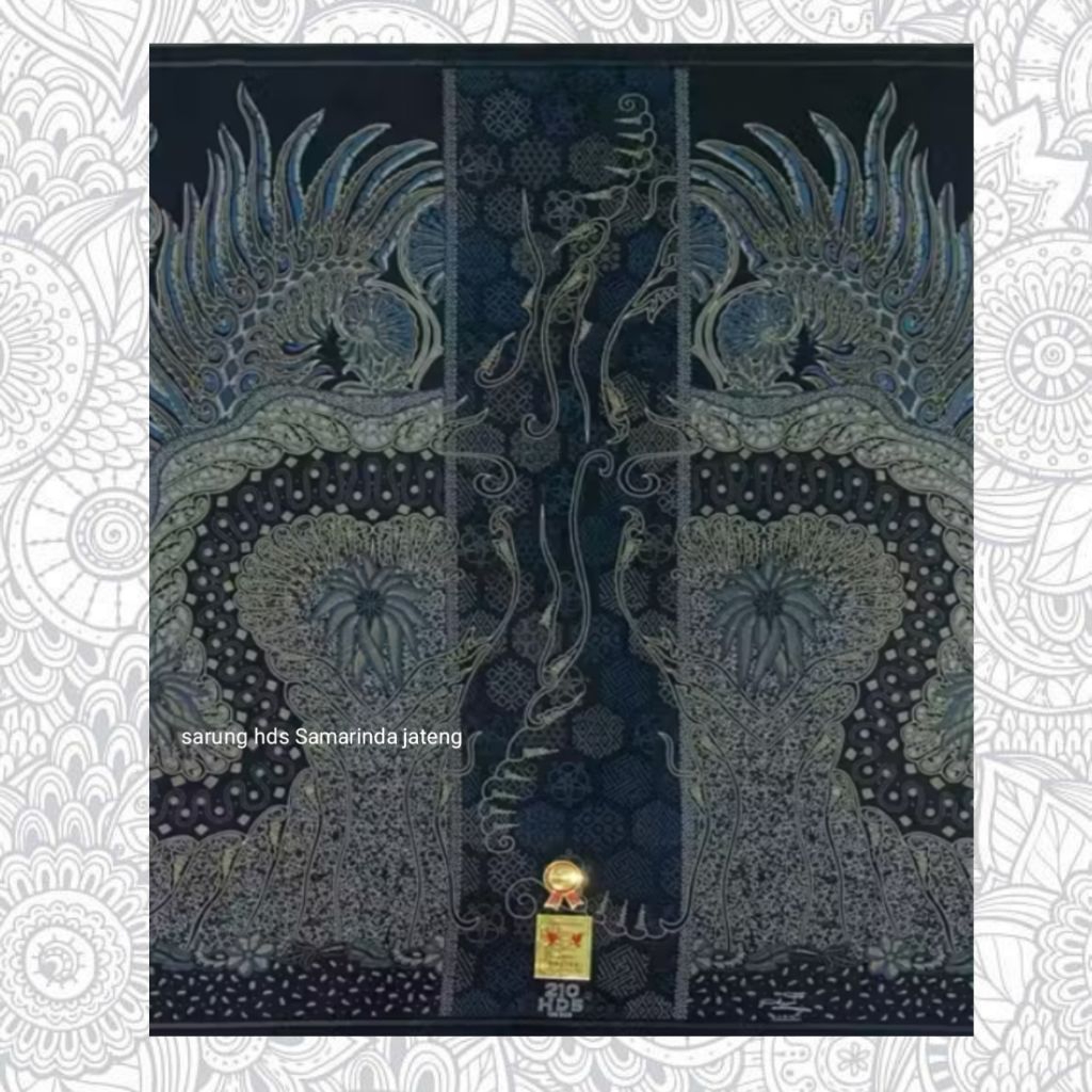 Sarung HDS 210 Original 100% Samarinda | Warna Hitam Polos dan batik pria jumbo