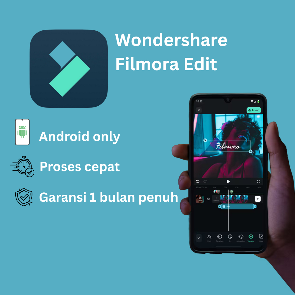 FILMORA PRO 1 BULAN FULL GARANSI | ANDROID ONLY