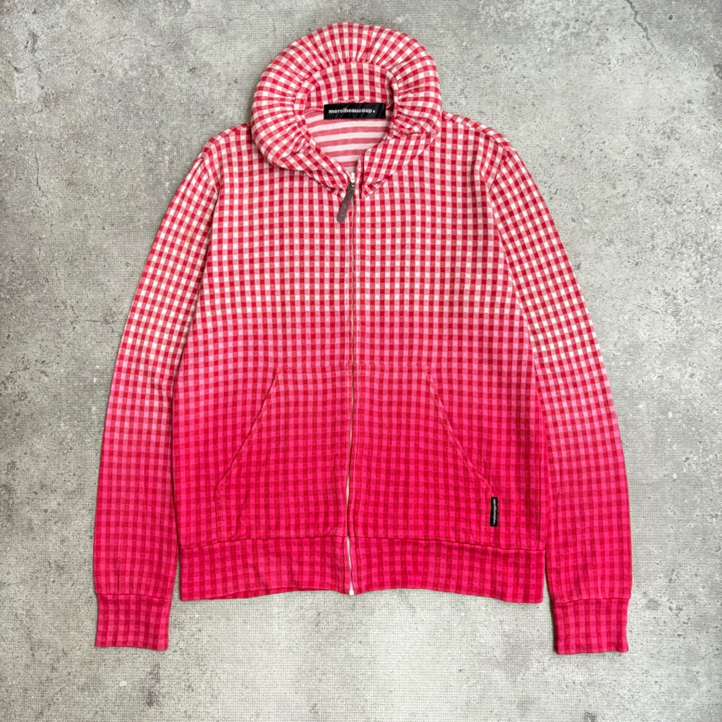 JAKET TARTAN 2TONE MERCIBEUCOUP by ISSEY MIYAKE