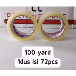Lakban Bening 2inchi 100 yard Super Kuat dan Erat Lakban Packing Tebal
