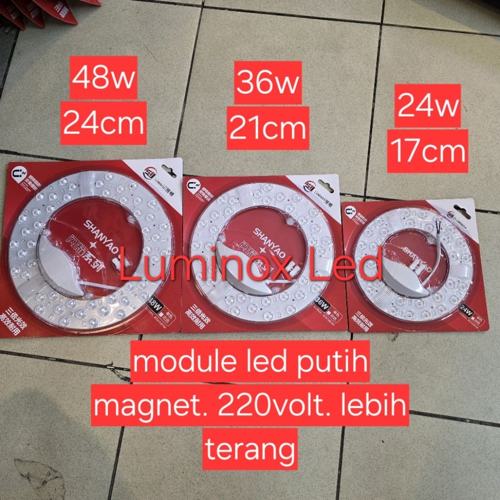 module ring led plafon 24w 36w 48w magnet / refill kap ceiling plafon led 24watt 36watt 48watt 36w 2