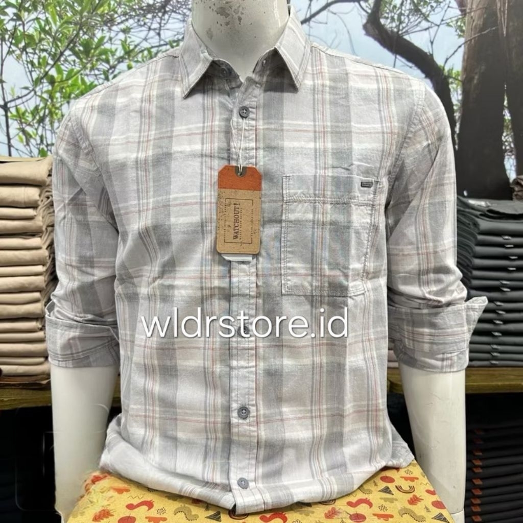WATCHOUT ORIGINAL KEMEJA CASUAL PRIA 007 PREMIUM LENGAN PANJANG REGULAR