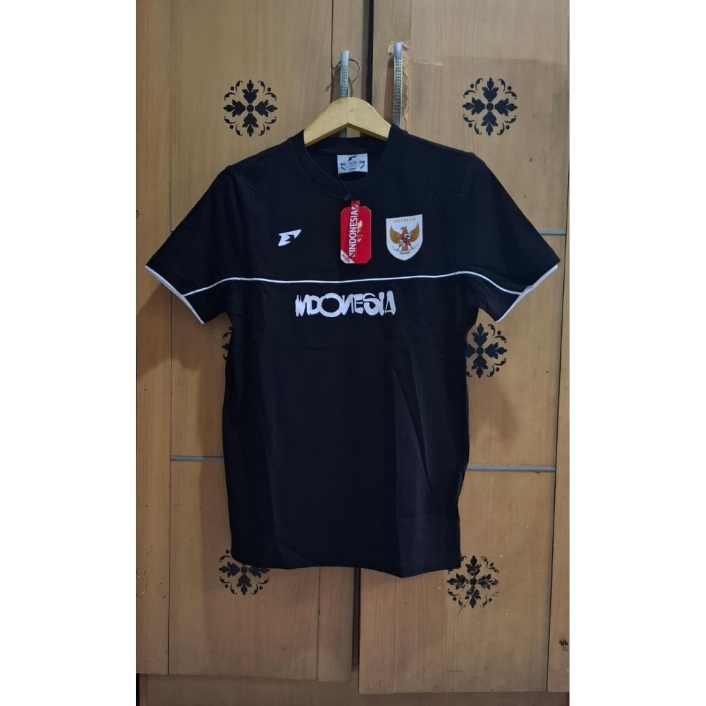 (M L) KAOS TIMNAS INDONESIA BLACK ORIGINAL