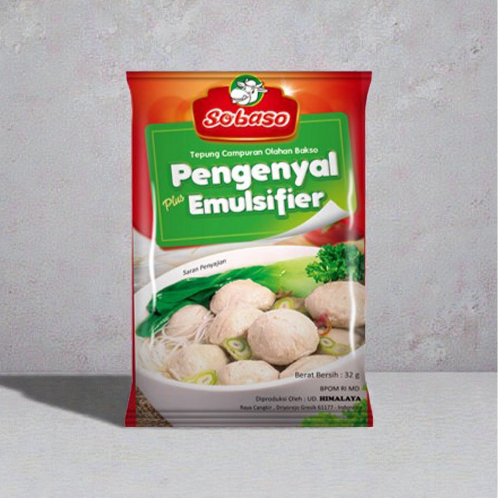 Tepung Bakso Pengenyal+Emulsifier "Sobaso" 32gr